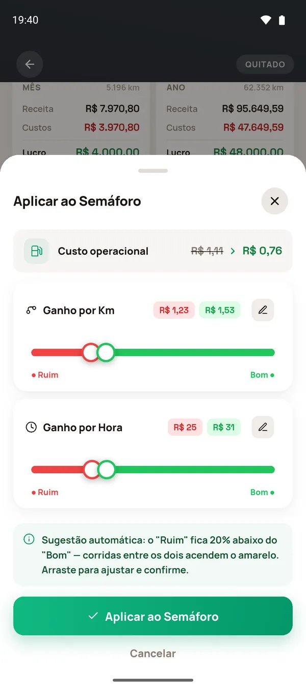 Folha Aplicar ao Semáforo