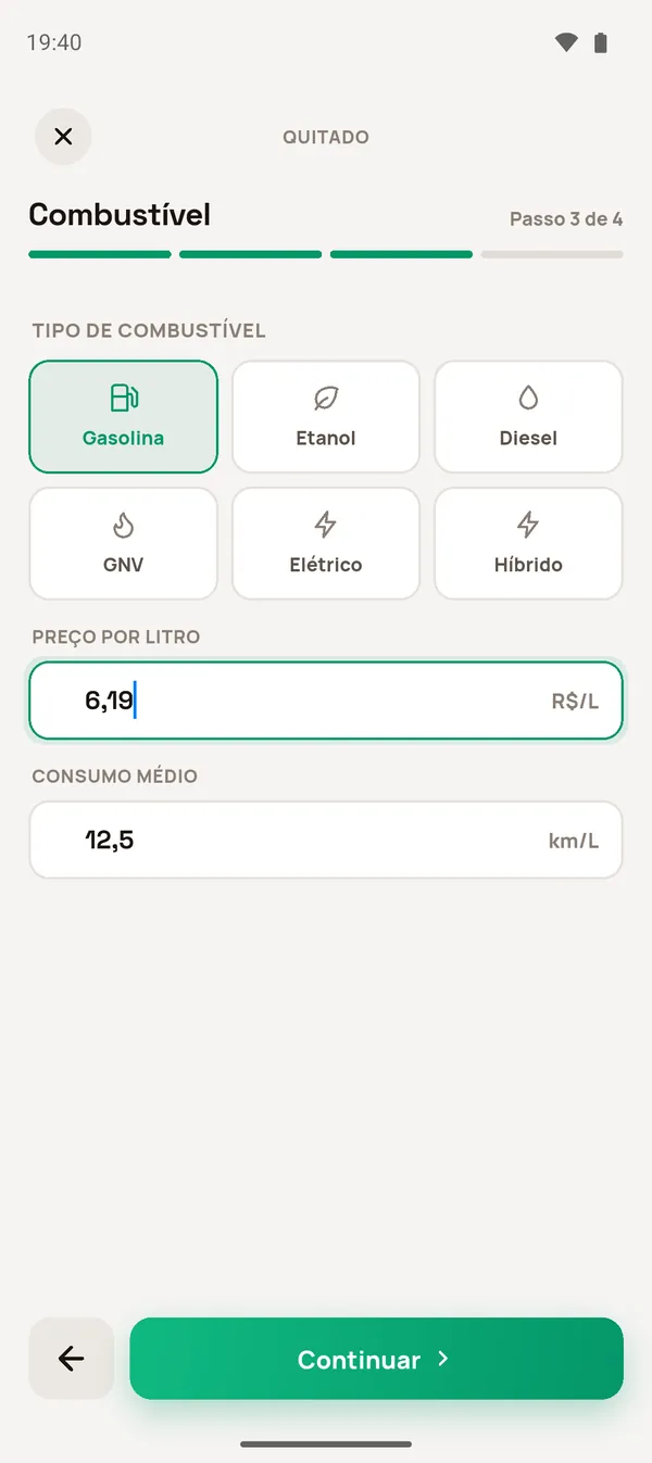 Passo Combustível