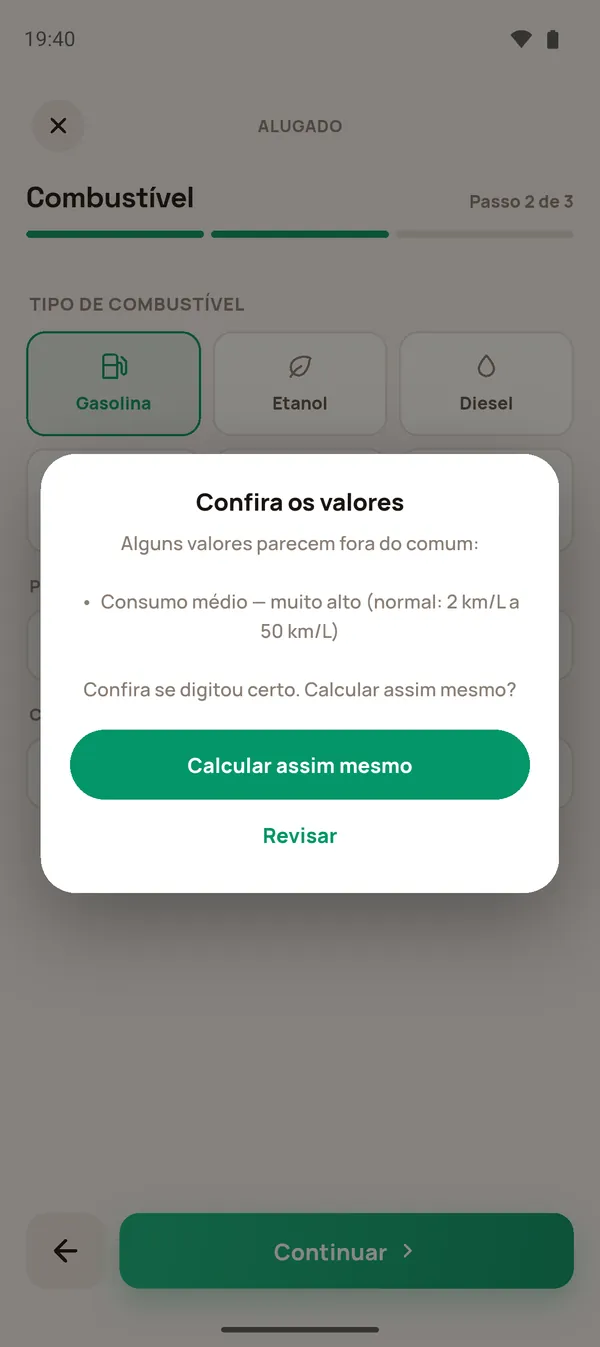 Aviso Confira os valores