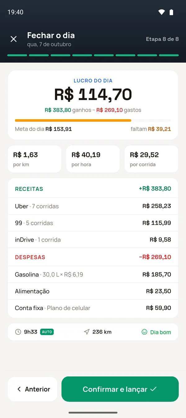 Etapa 8: resumo