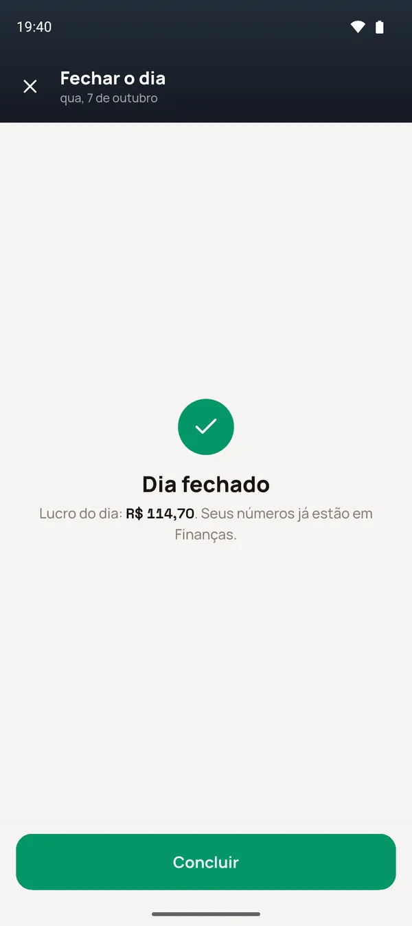 Dia fechado