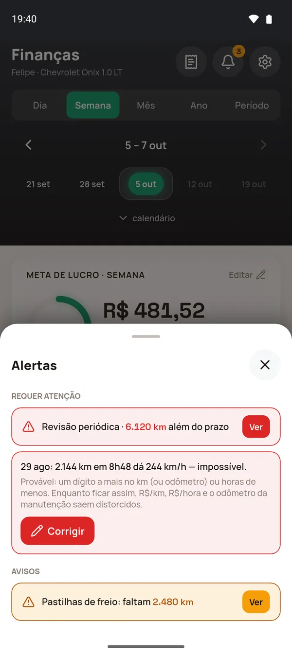 Alertas do Finanças