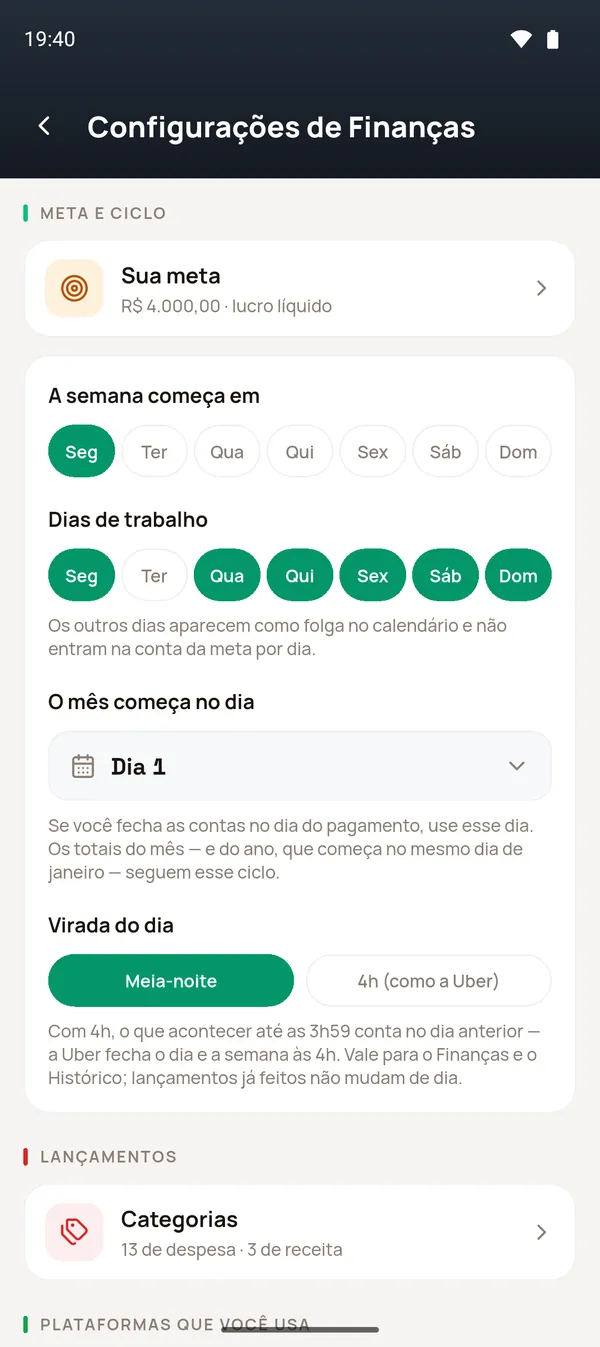 Meta e ciclo