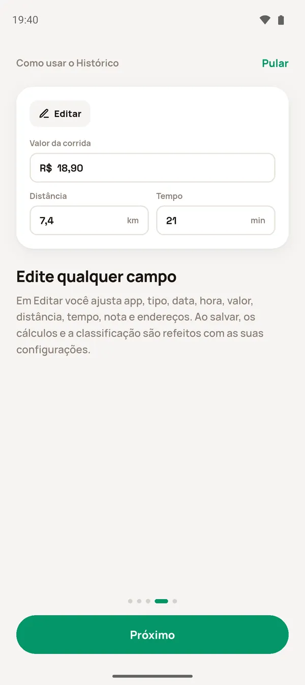 Guia: Edite qualquer campo