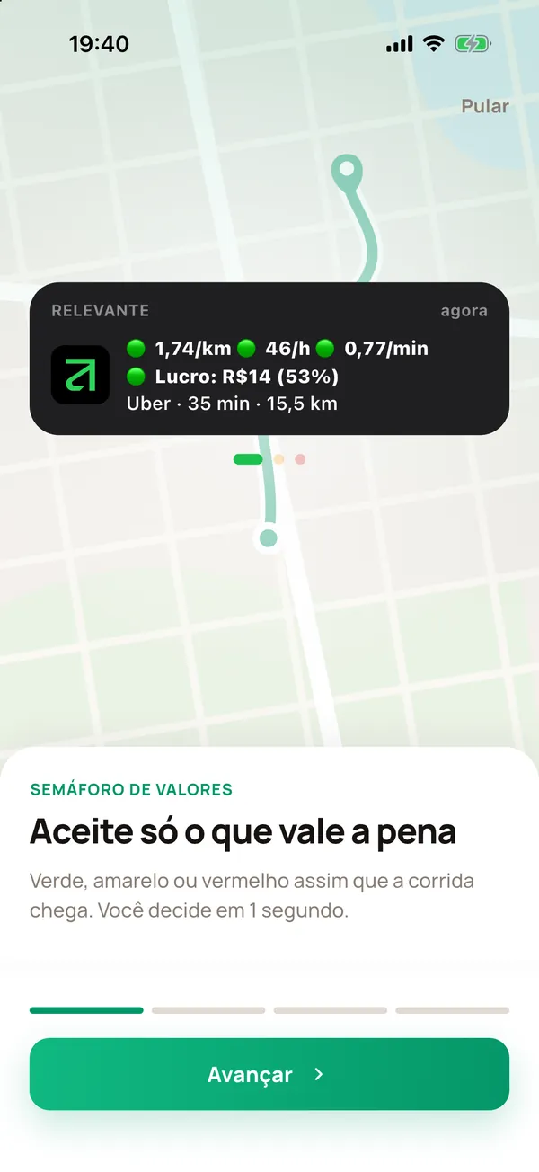 Tela 1 no iPhone