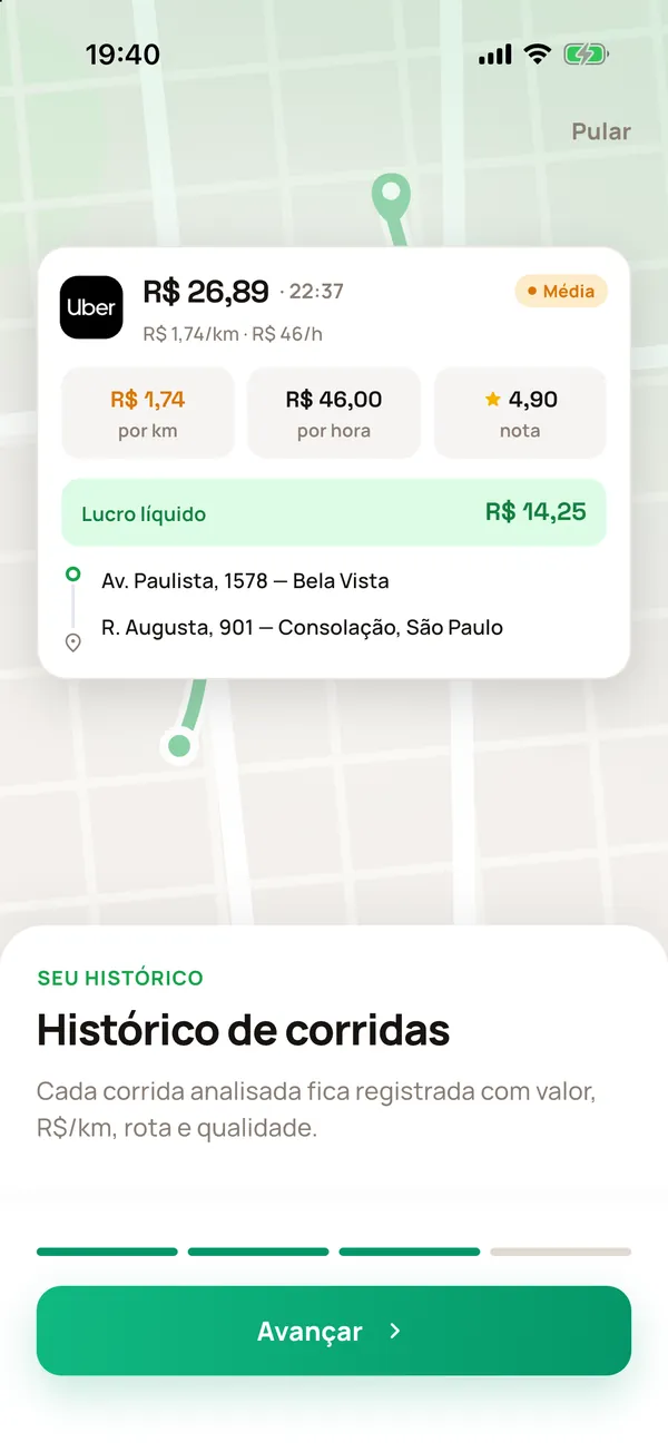 Tela 3 no iPhone