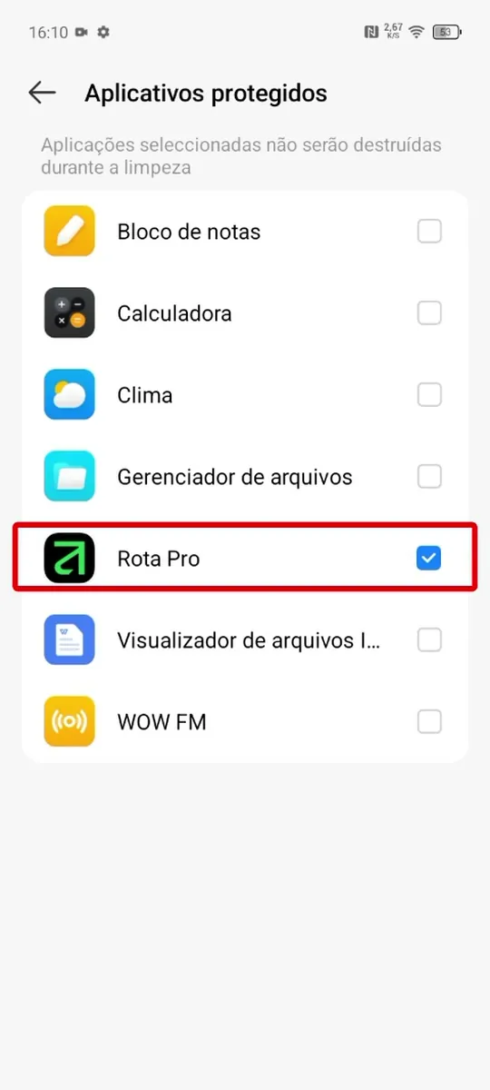 Marque o Rota Pro