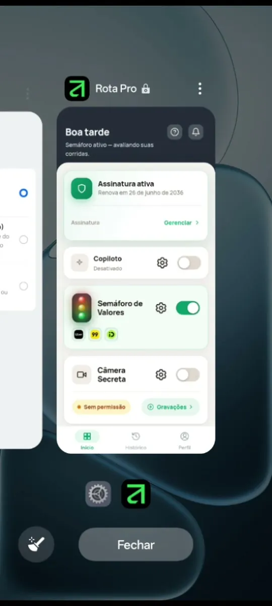 Card com cadeado
