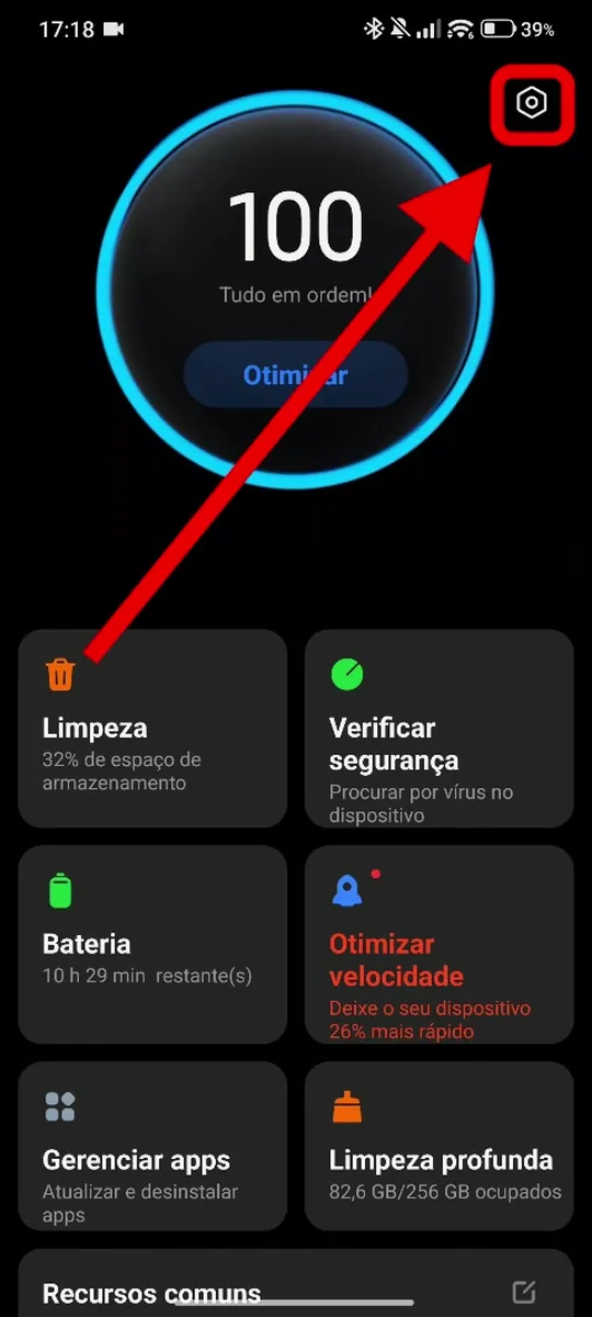Segurança: toque na engrenagem