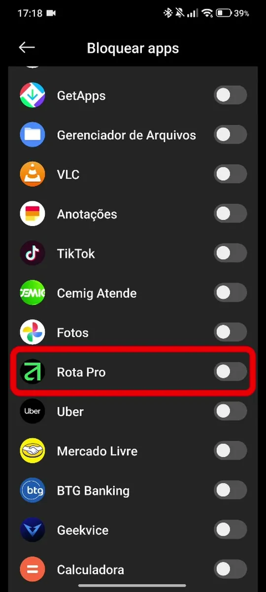 Ligue o Rota Pro
